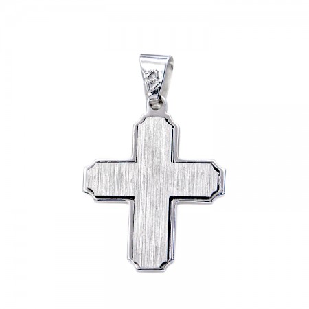 Σταυρός από λευκόχρυσο 14 Καρατίων 