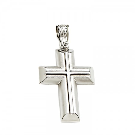 Σταυρός από λευκόχρυσο 14 καρατίων