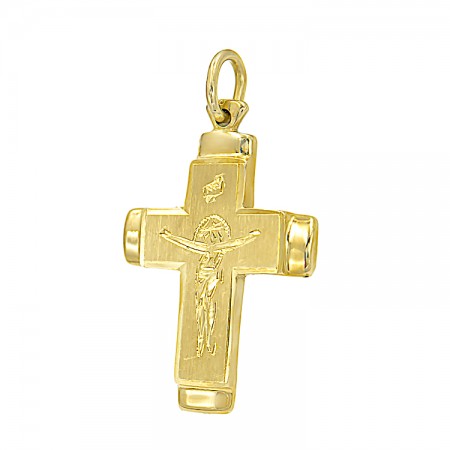 Ανδρικός Σταυρός από χρυσό 14 Καρατίων