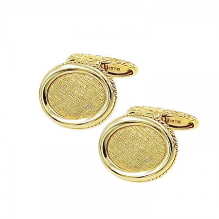 Μανικετόκουμπα από χρυσό 18 Καράτια
