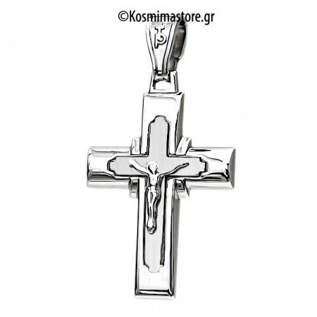 Σταυρός από Λευκόχρυσο 14 καρατίων
