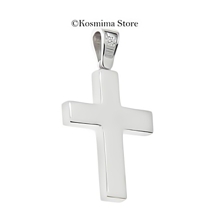 Σταυρός από Λευκόχρυσο 14 καρατίων