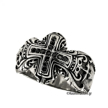 Μοντέρνο ανδρικό Δαχτυλίδι από Ατσάλι