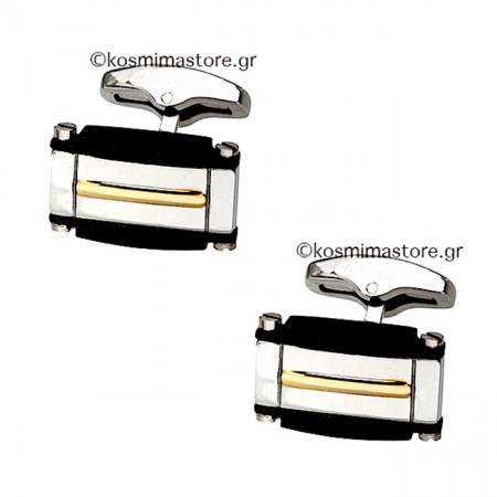 Τρίχρωμο Ζευγάρι Ατσάλινα Μανικετόκουμπα